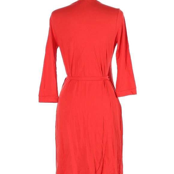 Ava & Aiden Orange Casual Dress, 10 - Picture 2 of 2